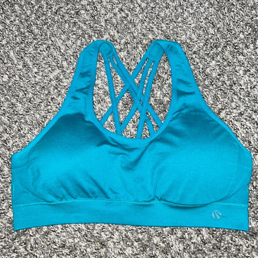 Marika Blue Strappy sports bra
